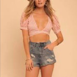 For love and lemons Selma wrap top